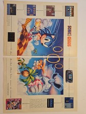Vintage Sonic The Hedgehog & Sonic CD Magazine Print Ad & Strategy Lot Rare picture