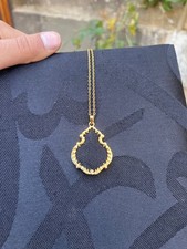 Authentic Worn Kaaba Kiswa Pendant – Rare Islamic Collectible Jewelry | Gold picture