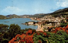 Charlotte Amalie Harbor, St. Thomas, 1968 Postcard picture