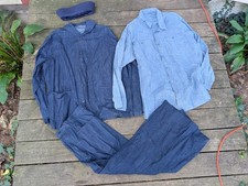 REPRO US NAVY WW2 DUNGAREE UNIFORM SET SHIRT JUMPER PANTS DIXIE CUP HAT DENIM picture