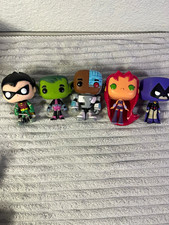 Funko Teen Titans Vinyl Figure Lot 5 Robin Beast Boy Cyborg Starfire Raven picture