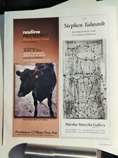 NADINE MCHENRY ./ STEPHEN TALASNIK    ART PIECES VTG ORIG  2005 ADVERTISEMENT picture