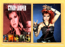 CYNDI LAUPER     CUSTOM  NOVELTY TRADING CARD 2 CARDS   SET picture
