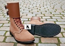 WW2 Repro US Army Leather Buckle Boots - US Size 7 to 14 picture