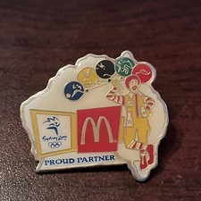 McDonald’s 2000 Sydney Olympics Ronald Balloons Proud Partner Employee Pin picture