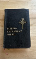 Vintage 1958 Blessed Sacrament Missal Benziger Brothers Latin English Catholic picture