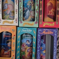 Burger King 1994 Disney Classic Collector Series Glasses Lot 5 Dumbo & More picture