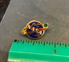 Vintage NASA 30 Year Employee Service Pin w/Green Stone picture