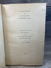 Rare 1954 LDS Japanese Mission Manual George Kanahele Mormon Missionary picture
