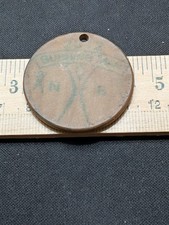 Burning Man Memorabilia Round Leather Pendant 2012 picture