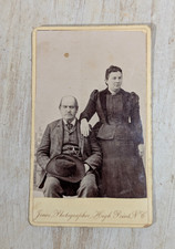 Antique Cabinet Card Victorian Couple, High Point NC, WW Howard & Francis Brewer picture