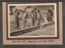 Germany 1932's Zeppplin Japanese in front hall photographic Ciggarette card picture