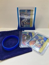 Captain Tsubasa cards (3) + card holder with velvet bag + bracelet to gift picture