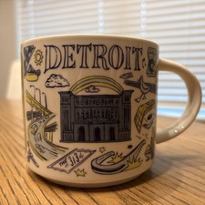 Starbucks Been There Series 14 oz Coffee Mug Detroit, Michigan picture
