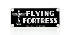 Boeing B-17 Flying Fortress Instrument Panel Placard, WWII Aviation  PLA-0106 picture