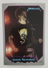 Metallica Jason Newsted Sticker 1997 International Rock Cards Rare #142 picture