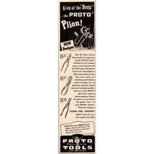 Proto Professional Quality Tools Mr Plion Los Angeles CA 1950 Magazine Ad SAH1-2 picture
