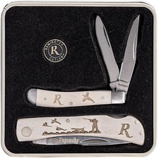Remington Flushing Pheasant Pocket Knife Gift Tin Set - NEW - Limited Edition picture
