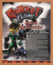 Ratchet & Clank PS2 Original 2005 Ad Authentic Commando Contest Game Promo picture