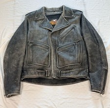 Harley-Davidson Distressed Leather Motorcycle Jacket with Eagle Embroidery picture