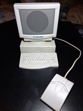 Vintage 90s. Curtis Miniature Mini PC Computer with FM Radio, Auto Scan picture
