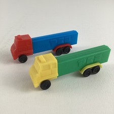Pez Candy Dispenser Semi Truck 2pc Big Rig Transport No Feet Hauler Vintage 80s picture