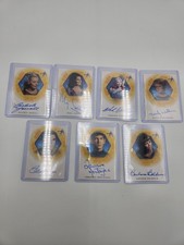 Lot of 7 Star Trek 35th Anniversary Autograph Cards Limited Edition picture