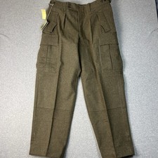 Vintage 60s Schilling OHG German Army Pants Mens 36x30 Wool NWT Banana Republic picture