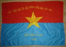 1966 - Cu Chi Tunnel Base - Viet Cong Flag - VC 272nd Reg - Vietnam War - F.215 picture