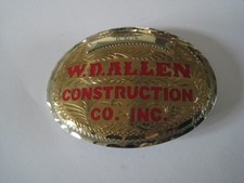 W.D. Allen Construction Co. Inc. Colorado Springs Belt Buckle picture