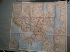 VINTAGE EUROPE WALL MAP National Geographic June 1969  picture