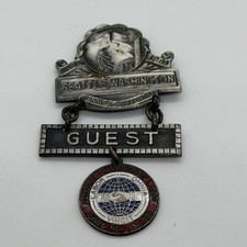1941 AFL Seattle Convention Guest Badge Mt Rainier American Federation Labor picture