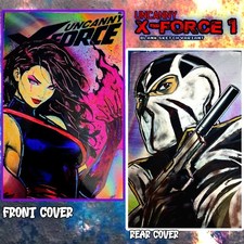 uncanny x-force 1 BossKong Original Art Sketch Cover 1/1  psylocke / fantomex picture