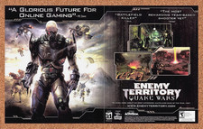 2006 Enemy Territory Quake Wars PC Original Advertisement / Retro Promo v5 picture