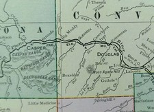 Vintage 1902 WYOMING Map 22