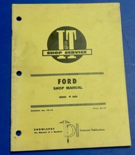 I&T Shop Service Manual For Ford 8000 Tractors picture