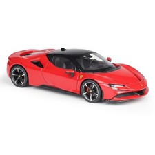 1:24 Ferrari SF90 Stradale Plug-In Hybrid Supercar Alloy Car Model Diecast Gift picture