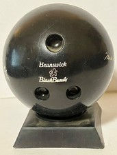 Vintage Brunswick Black Beauty Bowling Ball Coin Bank Display Advertising Rare picture