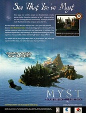 Vtg 1999 Myst Masterpiece Edition Print Ad Original PC Game Promo Poster Art 90s picture