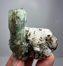 Chitral Emerald Crystal on Matrix – Green Emerald Specimen Pakistan_153 Gm picture