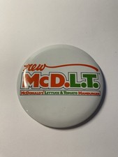 Vintage McDonald's Button Pin Try McD.L.T. 3