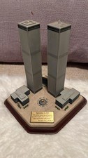 Danbury Mint Twin Towers 9/11 World Trade Center Memorial Sculpture Rare picture