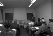 Main office of Swiss security company Securitas training classroom- Old Photo picture