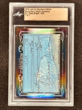 Bruce Dern & Susan Strasberg 2014 Leaf Cut Signature signed slab 1/1 Psych-Out picture