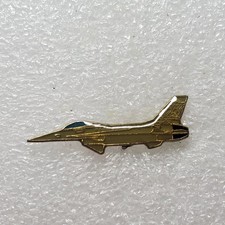 Vintage F-16 CCV Fighter Jet Lapel Pin Gold Tone Enamel Military Aircraft USAF picture