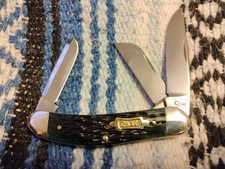 2012 Case XX TB6339 SS Tony Bose Sowbelly, Hunter Green Bone, Brass Shield picture