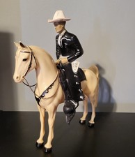 VTG Hartland 50s Black Shirt Cowboy Champ W/ Hartland Horse Figurine 900 Series picture