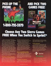 Sierra Switch to Sprint Advertisement Magazine Vintage Larry Gabriel Knight Ad picture