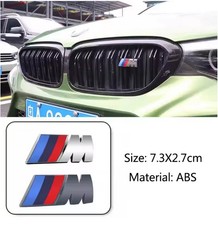 1Pc M Logo 3D ABS Car Styling Front Grille Badge Emblem Accessory For -bmw-X2 X1 picture