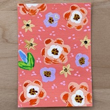 ACEO OOAK, Original Mini Art, 2.5”x3.5” Artist Card, Hand Painted Gouache picture